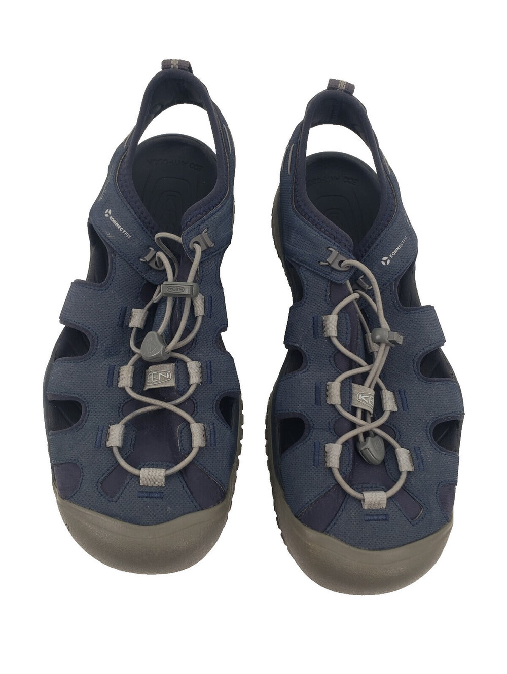 KEEN Men’s SOLR Closed-Toe Water Sandal Blue Size 11 Fisherman Konnectfit Sport